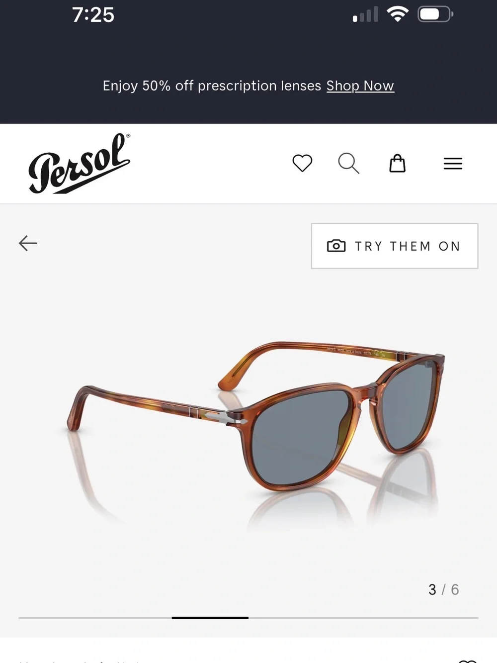 Persol Brown Frame Sunglasses with Dark Lenses - Men or Women’s Sunglasses